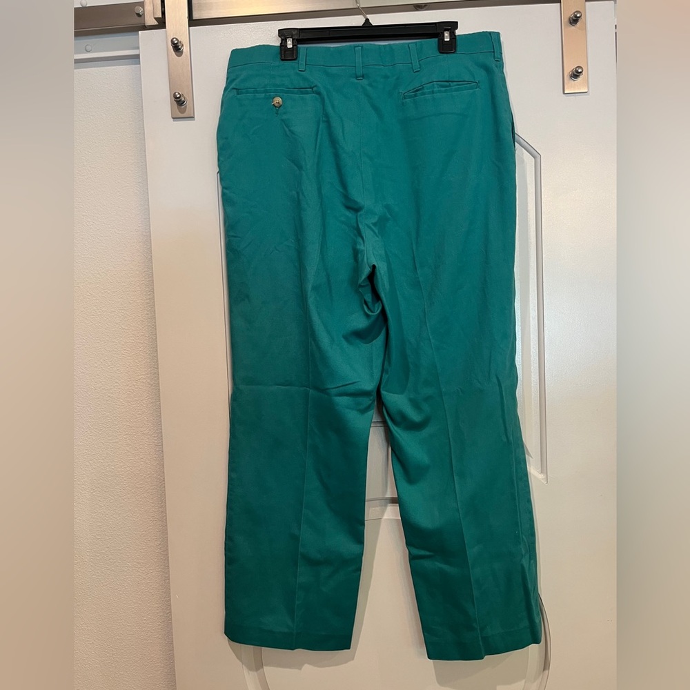 Vintage Haggar green Straight-Leg Pants. Great for Players Golf style! - Picture 2 of 6